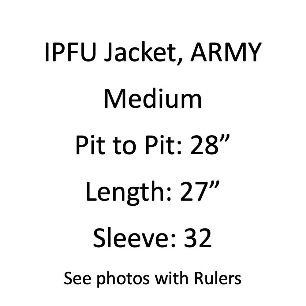 UNICOR IPFU Jacket Army Mens Medium Regular‎ Grey Reflective Windbreaker Nylon
